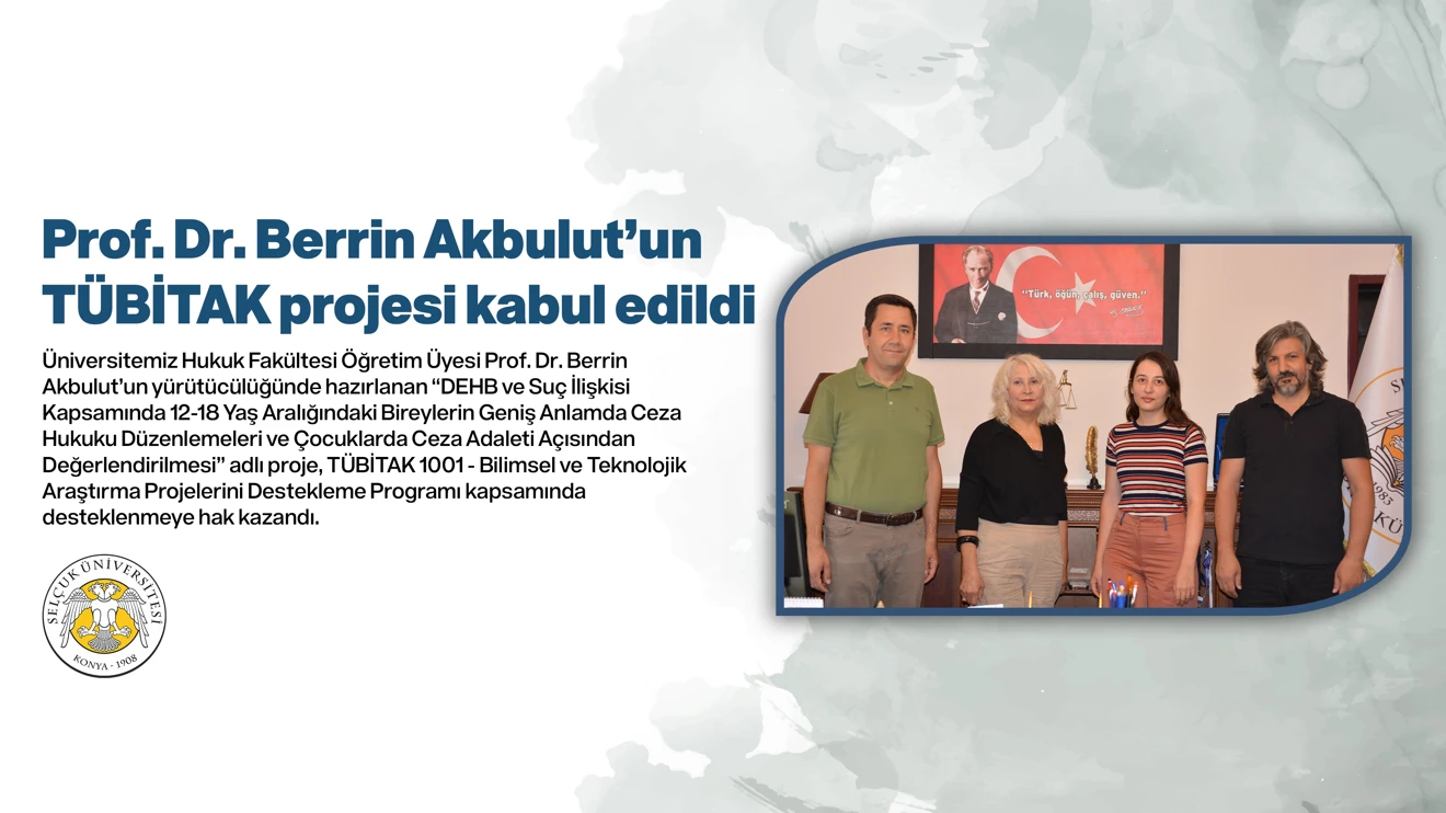 Prof. Dr. Berrin Akbulut’un TÜBİTAK projesi kabul edildi